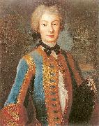 Louis de Silvestre Anna Orzelska in riding habit. oil painting reproduction